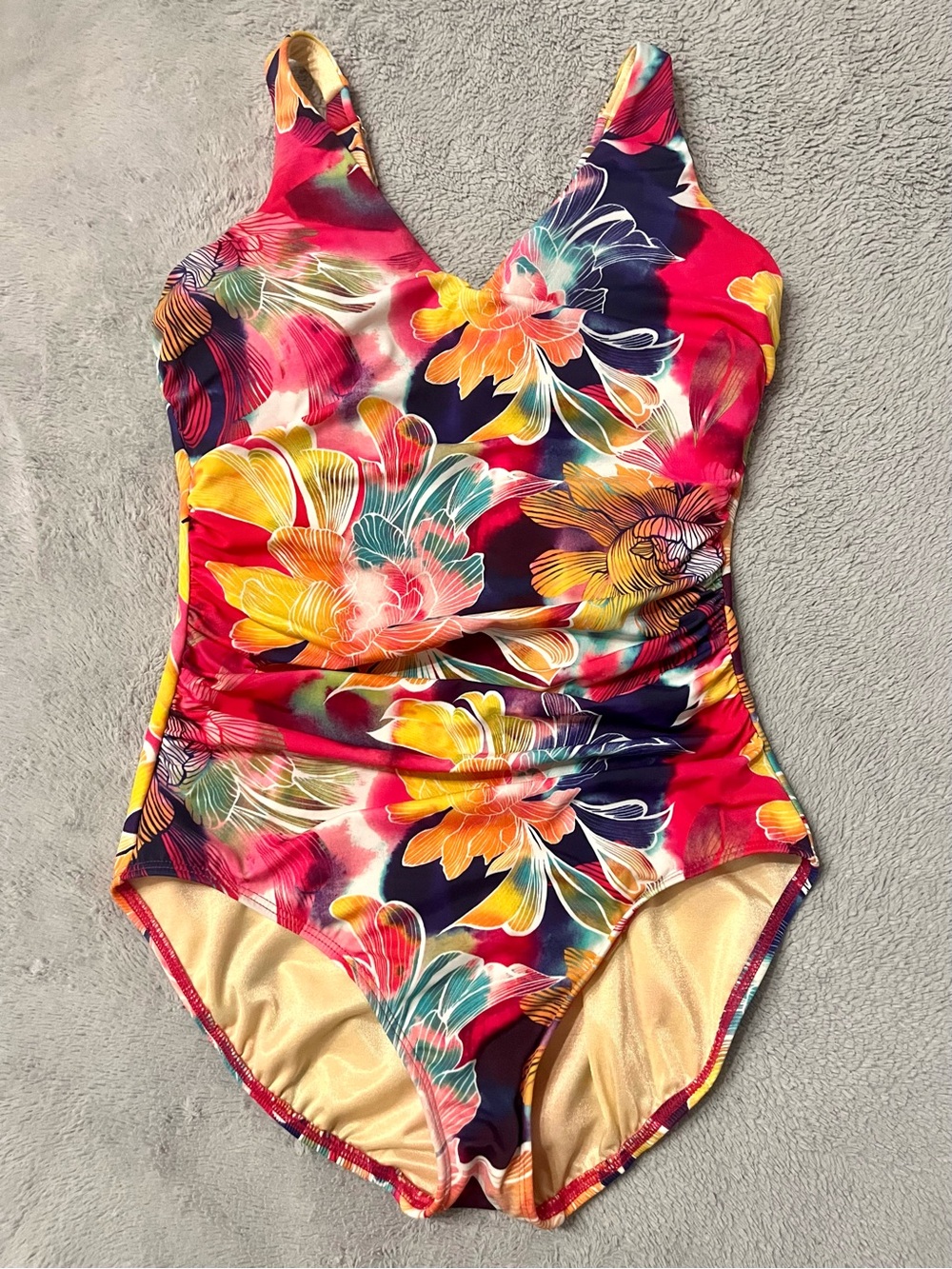 MIRACLESUIT x Talbots Floral One Piece Swimsuit Size 14